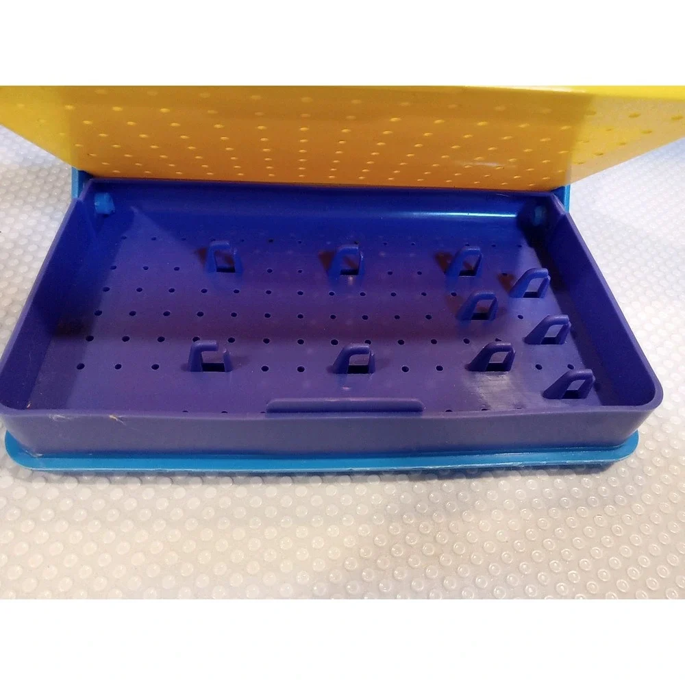 Vintage Emson 1988 Plastic Jewelry Keeper Compartment‎ Colorful Storage Box